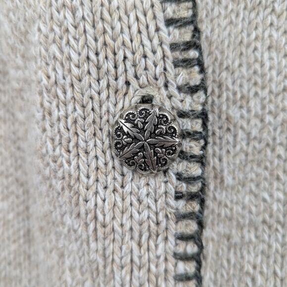 ALPS Women’s Small Cardigan Sweater Nordic Pattern Made in USA 80% Cotton VTG - Picture 5 of 6